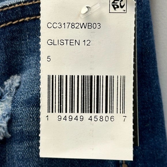 RE Generation by Celebrity Pink Curvy Distressed Denim Shorts - size 5/27 - Picture 7 of 12